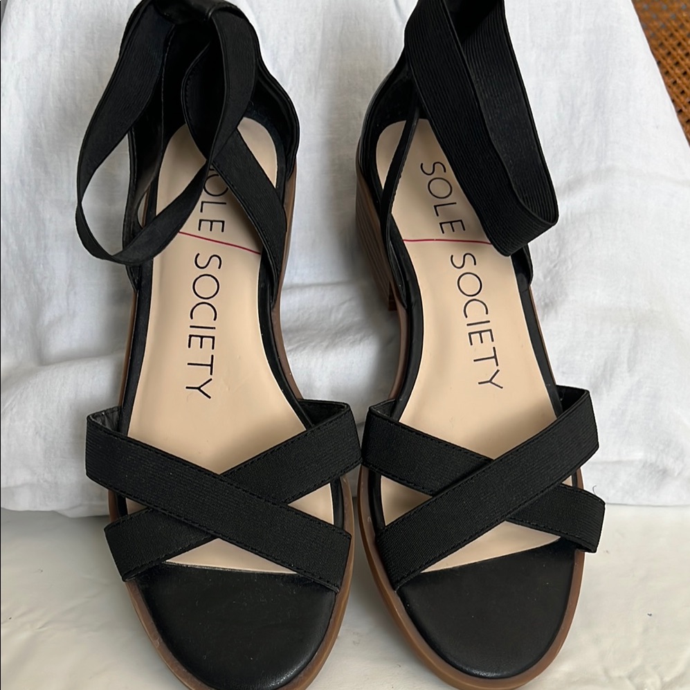Sole Society Black Women's Sandals